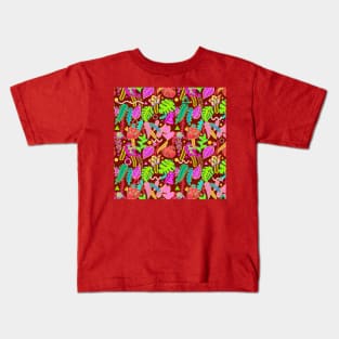 Vibrant Tropical Leaves Kids T-Shirt